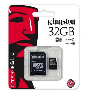 Флеш карта microSDHC Kingston SDC10G2/32GB 32GB