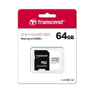 Флеш карта microSDXC 64GB Transcend TS64GUSD300S-A