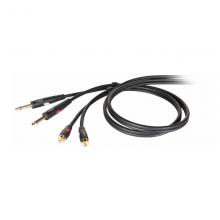 Аудио кабель 2 RCA-2x Jack 6.3 Die Hard DHG535LU3