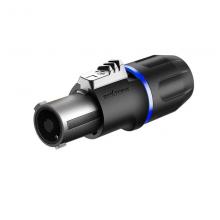Разъем 4P Speakon(f) кабельный Roxtone RS4FP-HD-Blue