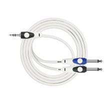 Y-образный 2xJack-miniJack кабель Kirlin LGY-362L 0.3M WH